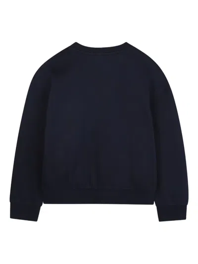 Michael Kors Logo-print Sweatshirt In Blue