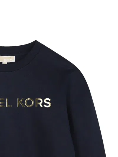 Michael Kors Logo-print Sweatshirt In Blue