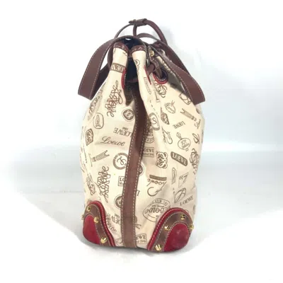 Pre-owned Loewe Beige Canvas Leather Shoulder Bag ()