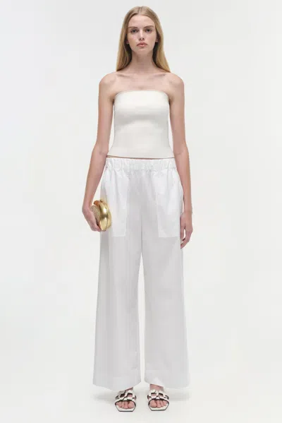 Simkhai Women's Nicole Strapless Compact Knit Top In Ivory