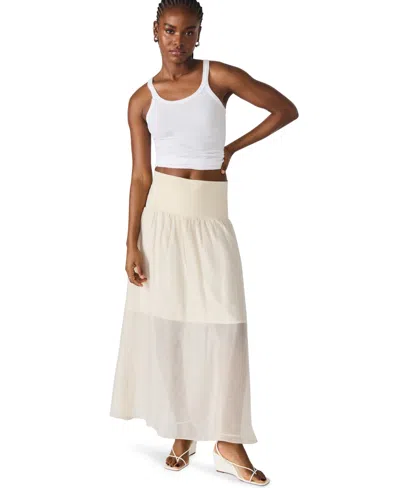 Steve Madden Amaya Maxi Skirt In White