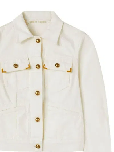 Palm Angels Jackets In White
