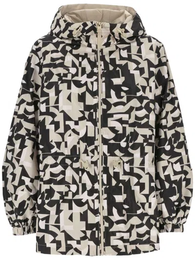 Mackage Pattern Print Casual Jacket In Black