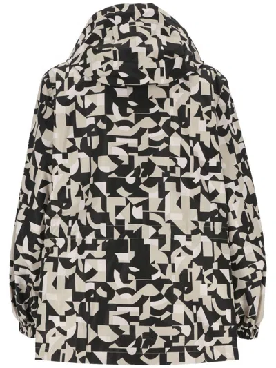 Mackage Pattern Print Casual Jacket In Black