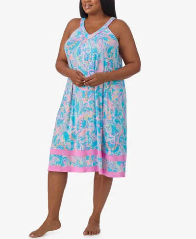 Ellen Tracy Plus Size Sleeveless Midi Nightgown