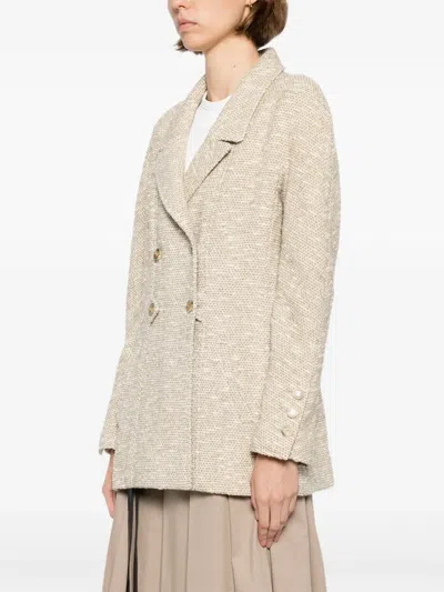 Pre-owned Chanel 1990-2000s Tweed Jacket In Brown