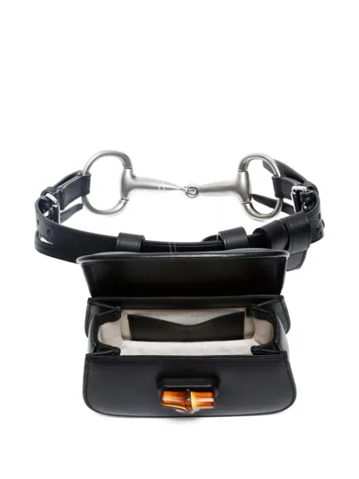 Pre-owned Gucci 2000-2020 Bamboo Waist Bag In Black