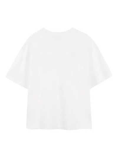 Marc Jacobs Logo-embroidered T-shirt In White