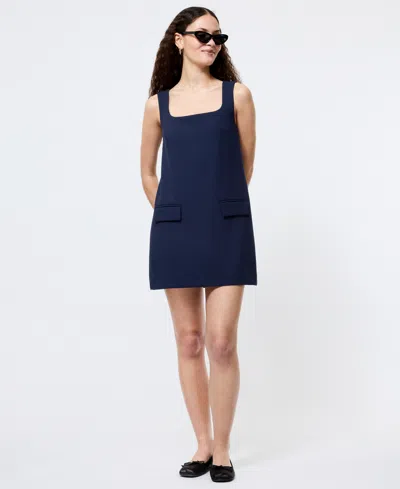 French Connection Whisper Square Neck Mini Dress