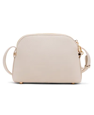 Anne Klein Dome Zip Top Detachable Card Case Crossbody Bag In Neutral