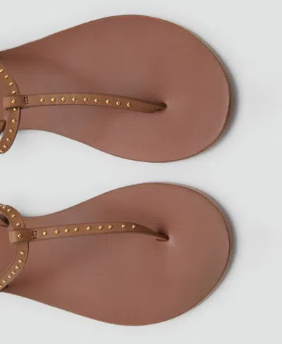 Mango Women's Mini Studs Leather Sandals