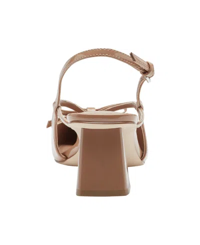 Marc Fisher Women's Laily Block Heel Slingback Pumps In Brown