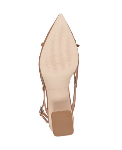 Marc Fisher Women's Laily Block Heel Slingback Pumps In Brown