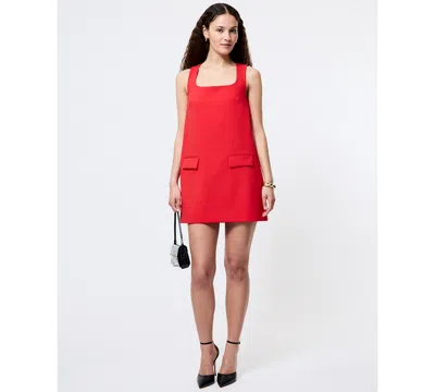 French Connection Whisper Square Neck Mini Dress