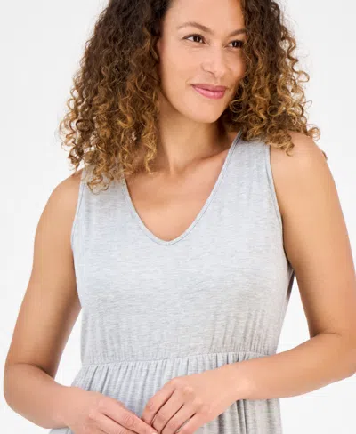 Style & Co Petite V-neck Tiered Sleeveless Midi Dress, Exclusively At Macy's