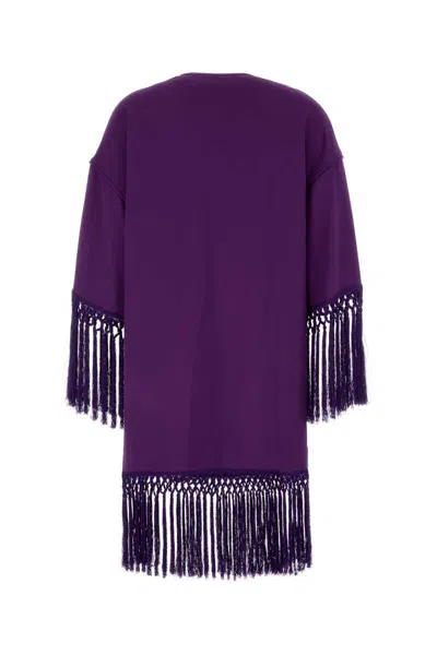Valentino Cady Couture Midi Dress In Purple