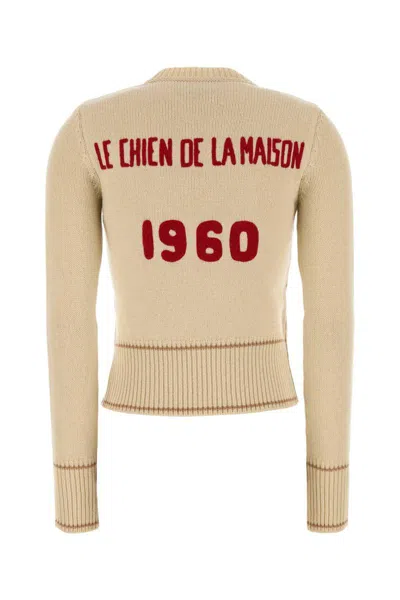 Valentino Garavani Le Chien De La Maison Embroidered Virgin Wool Sweater