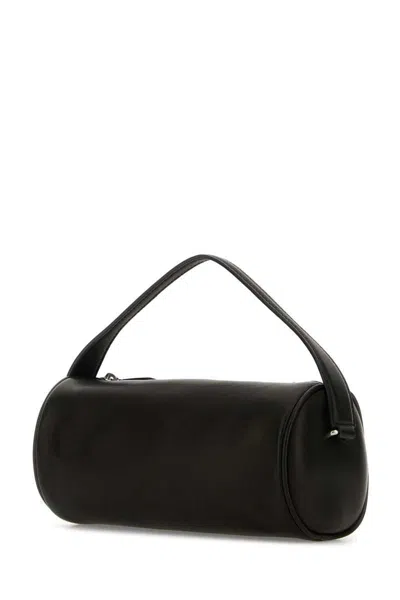 The Row Black Leather Round 90 S Handbag