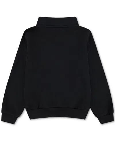 Nike Toddler & Little Kids Neutral Quarter-zip Long-sleeve Top In Black
