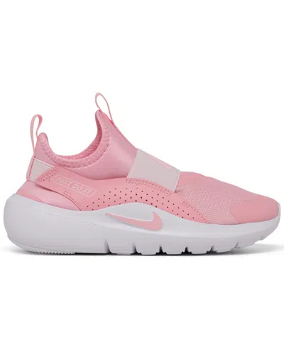 Nike Little Girls Flex Runner 4 Slip-on Running Sneakers From Finish Line In Pink