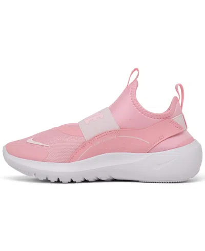 Nike Little Girls Flex Runner 4 Slip-on Running Sneakers From Finish Line In Pink