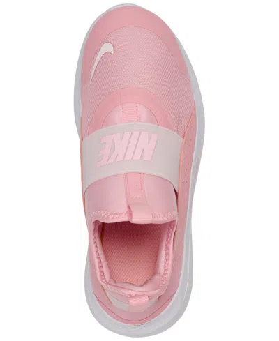 Nike Little Girls Flex Runner 4 Slip-on Running Sneakers From Finish Line In Pink