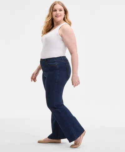 Jones New York Plus Size Lexington High-rise Slim Bootcut Jeans