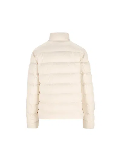 Moncler Bessettes Short Down Jacket In Neutral