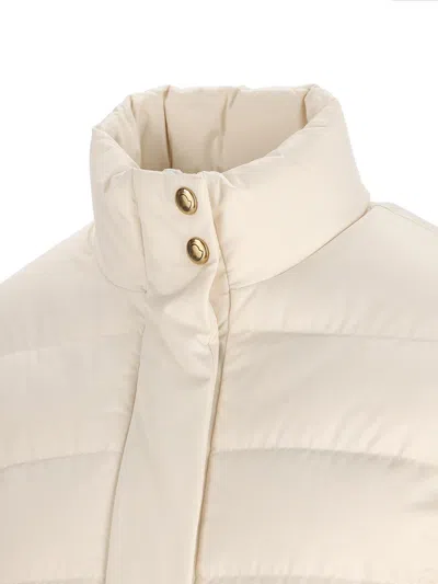 Moncler Bessettes Short Down Jacket In Neutral