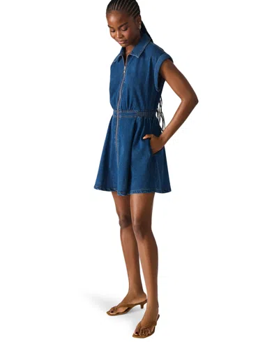 Steve Madden Tucker Cap Sleeve Denim Minidress