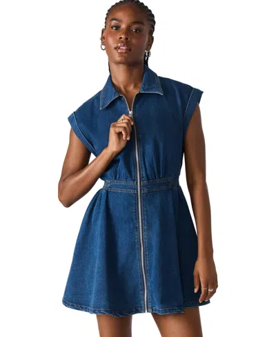 Steve Madden Tucker Cap Sleeve Denim Minidress