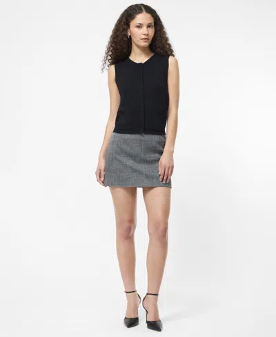 French Connection Cosysoft Knit Vest In Blue
