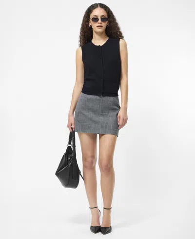 French Connection Cosysoft Knit Vest In Blue