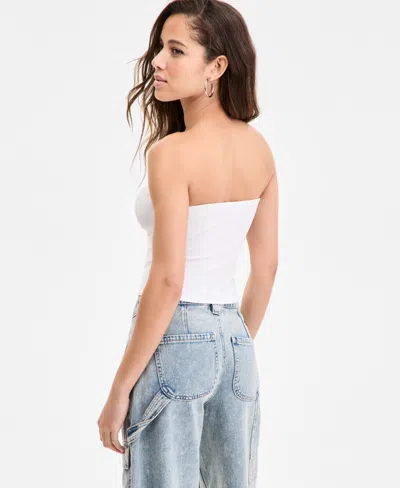 Bar Iii Women's Sweetheart-neck Tube Top, Exclusively At Macy's In White