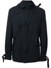 YOHJI YAMAMOTO YOHJI YAMAMOTO ADJUSTABLE STRAPS JACKET - BLACK,HRJ1210011736800