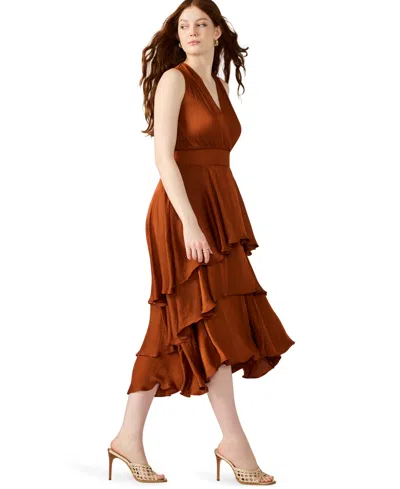 Steve Madden Beiley Sleeveless Tiered Midi Dress