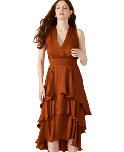Steve Madden Beiley Sleeveless Tiered Midi Dress