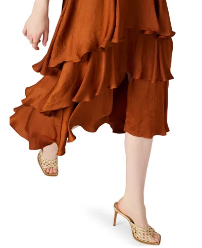 Steve Madden Beiley Sleeveless Tiered Midi Dress