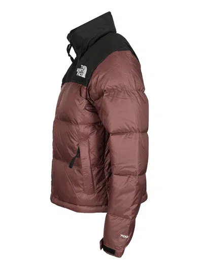 The North Face 1996 Retro Nuptse Jacket Khumbu Climbing School White Dune Nylon Coats Brown