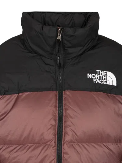 The North Face 1996 Retro Nuptse Jacket Khumbu Climbing School White Dune Nylon Coats Brown