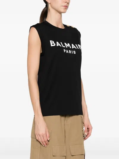 Balmain 3 Buttons Tank Top Clothing