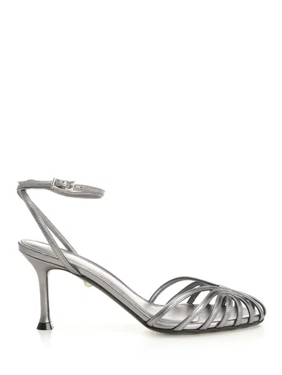 Alevì Milano Ally-75 075 Glam Shine Sandals Silver