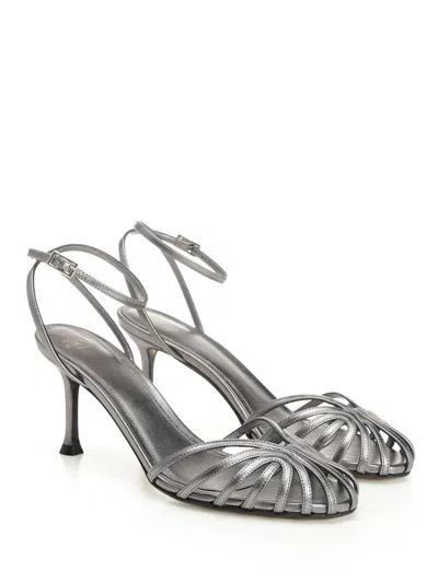 Alevì Milano Ally-75 075 Glam Shine Sandals Silver