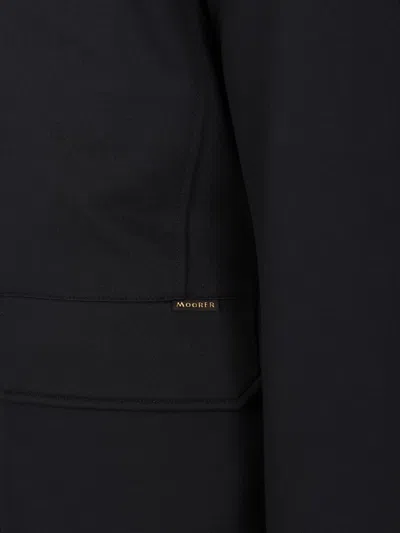 Moorer Bas Turandot 2 Petti Interno Fantasia Coats Blue In Black