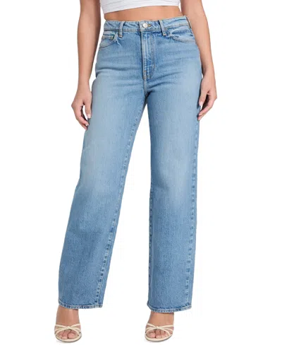 Guess Women's High Rise Straight-leg Jeans In Blue