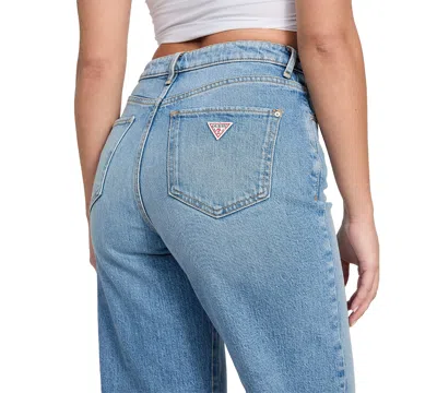 Guess Women's High Rise Straight-leg Jeans In Blue