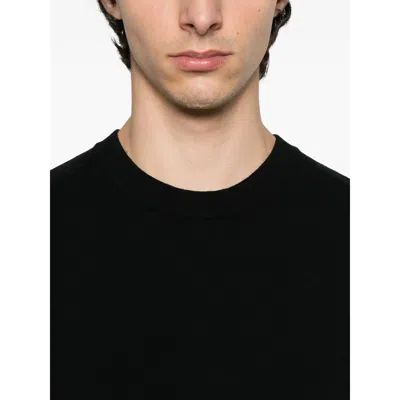Stone Island Organic Cotton Crewneck Sweatshirt In Black