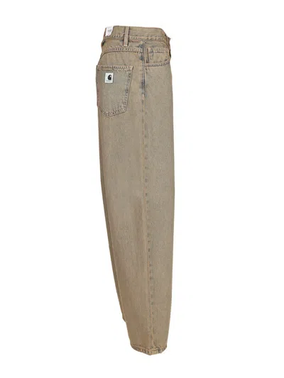 Carhartt Brandon Pant 100% Cotton Jeans Grey In Brown