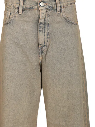 Carhartt Brandon Pant 100% Cotton Jeans Grey In Brown