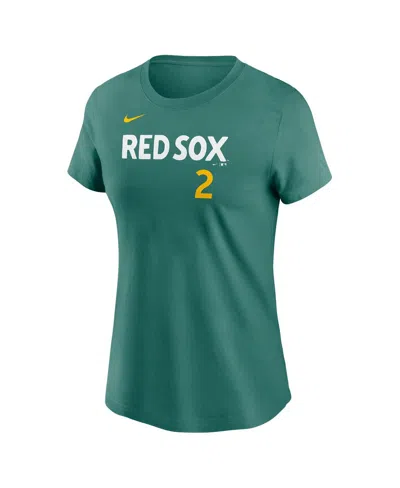 Nike Women's Alex Bregman Green Boston Red Sox 2025 City Connect Fuse Name Number T-shirt